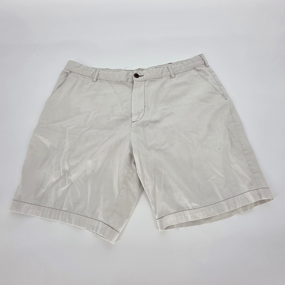 Faherty Shorts Mens 40 Beige Chino Casual 9" Inseam Khaki Cotton Spandex Golf
